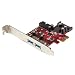 StarTech.com 4 Port PCI Express USB 3.0 Card - 2 External & 2 Internal - SATA Power - UASP Support - 2x Int Motherboard-Style Headers