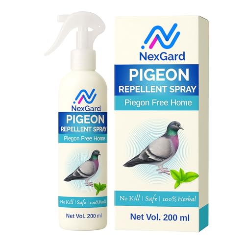 NexGard Herbal Pigeon Repellent Spray – 200ml | 100% Herbal and Natural Pest Control with Plant-Based Oils | Safe for Kids, Pets, and Plants | Non-Toxic | Repels Without Killing