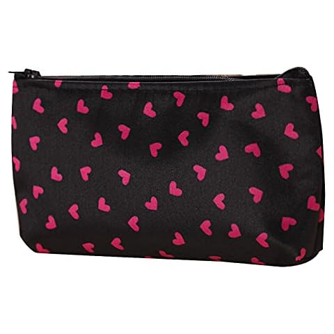 Toiletry Bag Travel Bag for Women, Portable Travel Cosmetic Bag Makeup Case Heart Dot Print Toiletry Wash Organizer for Toiletries, Cosmetics, Makeup, Brushes - 3# Cover