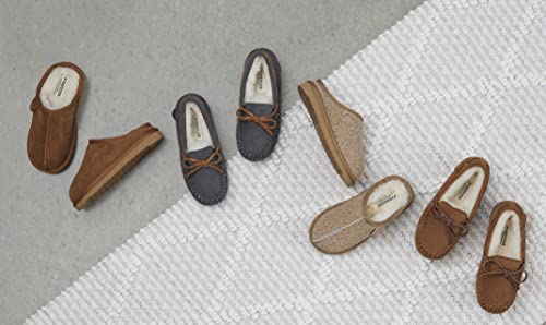 Fireside By Dearfoams Unisex Child Dempsey Genuine Shearling Clog Slipper, Chestnut, 3 Big Kid Us #TOP1