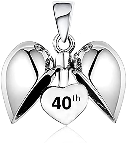 16, 18, 21, 30, 40, 50, 60 Heart Charm S925 Sterling Silver - Gift boxed