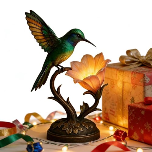 Lampe à fleurs LED colibri luminaire de bureau pour chambre et salon