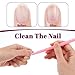 10Pcs Pumice Stone Nail Cuticle Pushers, Black Pink Plastic Handle Nail Art Pen Cuticle Remover Trimmer for Household Beauty Salon Peeling Dead Skin Repairing
