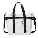 [MACITEET] トートバッグ 3WAY 軽量450g 大容量18L A4・PC対応 防水ナイロン 斜めがけ・肩掛け・手提げ 【通勤・カフェ・旅行もOK】 通学 出張 バッグ ショルダー マザーズ レディース メンズ ファスナー付き 大きめ