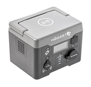 Högert Technik - Tragbare Powerstation 350W | Batterie 78 000 mAh (18650) | Kapazität: 13Ah & 21,9V (284,7 Wh) | Mobiler Stromspeicher, Stromgenerator für Reise/Camping/Outdoors/Emer...