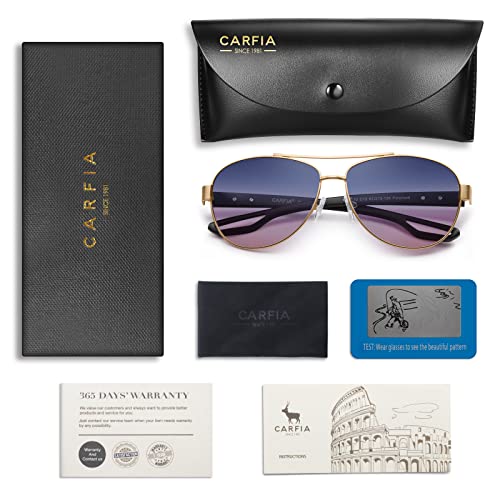 Carfia Polarized Sunglasses For Women Uv Protection Ultra-Lightweight Comfort Metal Frame Driving Glasses Ca3210 #TOP6