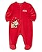 Little Me Clothes for Baby Boys' and Girls' Christmas Reindeer Holiday Footie, 6 Months