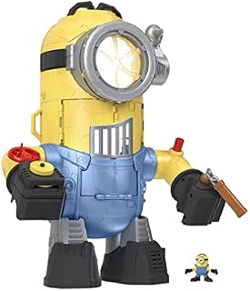 Fisher-Price Imaginext Minions MinionBot, Robot and Playset with Punching Action and Minion Figure for Preschool Kids Ages 3 to 8 Years, GNY91
