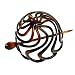 Parcelona French Swirls Large Celluloid Tortoise Shell Bun Cover - 3.5 Inch Diameter
