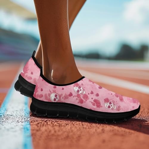 Image of Women's Loafers Slip On Slip Shoe Casual Walking Shoes Non Slip Work Shoes Mesh Athletic Sneakers