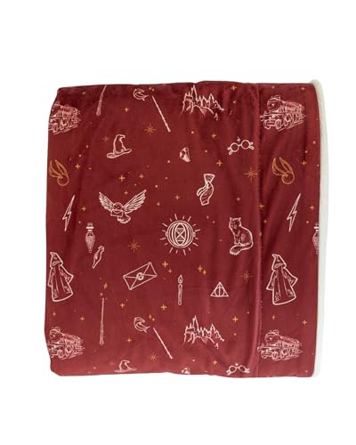 Image of Saranoni Minky Lush Harry Potter Icons Blanket | Harry Potter Gift | Buttery Touch Soft Blanket Poly Microfiber - Durable & Easy to Wash | XL - 60 inch x 80 inch