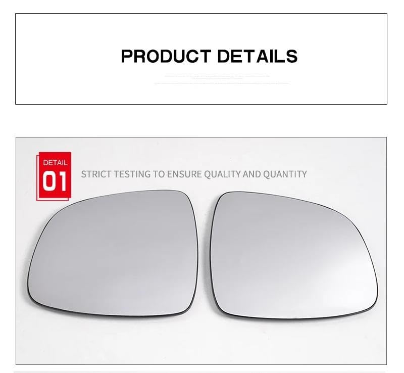 Miroir de rétroviseur chauffant pour Suzuki SX4 réglable - 3