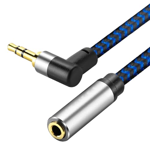 GGMTY 3.5mm Stereo Audio Extension Cable 6ft, Cotton-Braided