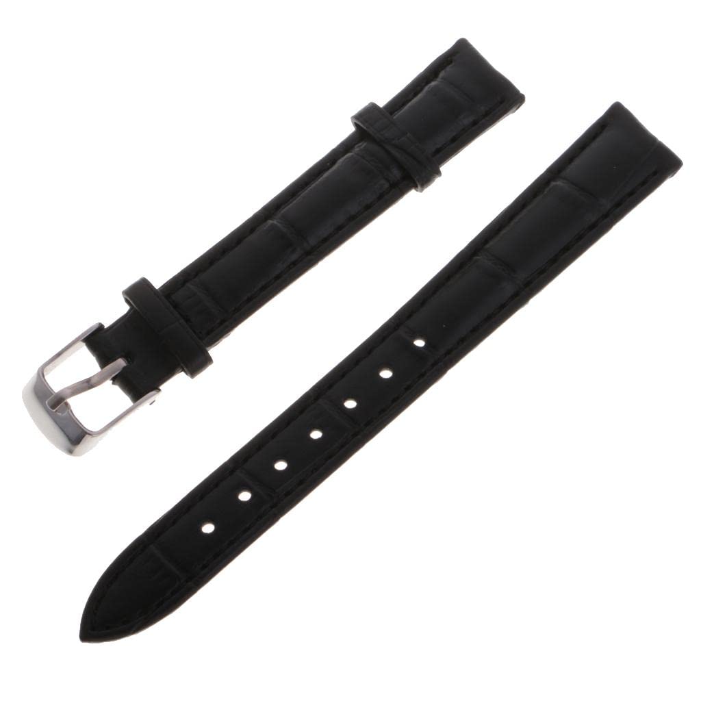CALANDIS® Leather Strap Bracelet Band Replacement for Watches 14mm black | Leather | 1 x leather wriswatch band (B09ZTXXY4Q) Amazon Price History, Amazon Price Tracker