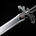 Handmade Anime Cosplay Props,Stainless Steel, Katana SAO Kirito Sword Real Metal-Night Sky