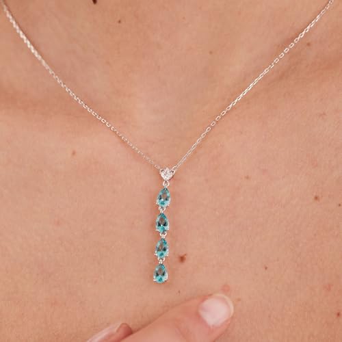 Collier en Argent Brosway Aqua Green d'exception Fancy