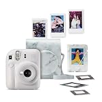 INSTAX – FUJIFILM instax mini 12™ Bundle Sofortbildkamera, Clay White