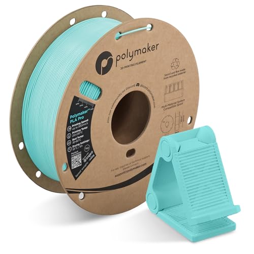 Image of Polymaker PLA Pro 3D Printing Filament Polymaker Teal 1.75mm 1KG, High-Impact Tough PLA, Fast Printing up to 300mm /s, High Speed New Formula, Easy to Print on Most FDM Printers, No Enclosure Required