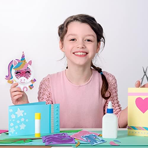 Unicorn String Art Kit for Kids, APODESS 4pcs Girls Creative Unicorn Handicraft Make Your Own 3D Unicorn DIY Unicorn Christmas Gift for Girls Children Ages 6 7 8 9 10 11 12+