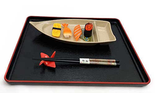 JapanBargain 4821, Porcelain Chopsticks Rest Holder Japanese Origami Crane Shape Wedding Favors for Guest, Red Color, Pack of 12