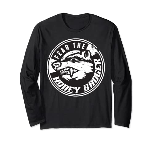 Cool Fear The Honey Badger - Camiseta de regalo Manga Larga