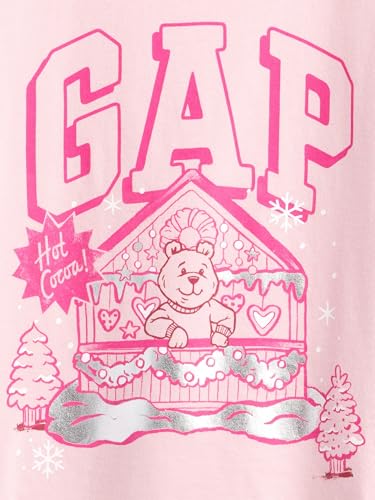 Image of Gap Girls Short Sleeve Logo Tee T-Shirt
