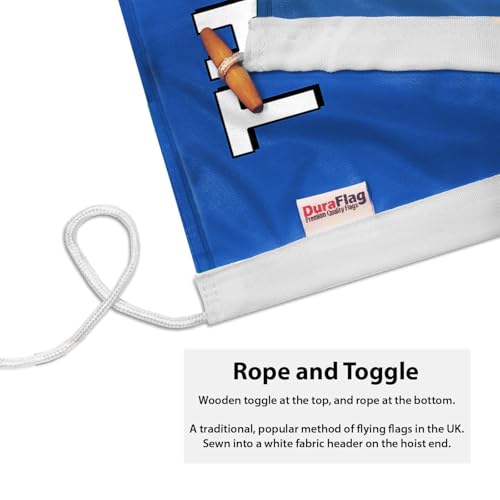 DuraFlag NHS bandera pequeña con clips para mástil exterior textil 2