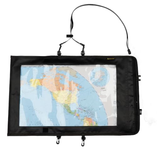 Soporte De Caja De Mapa Impermeable | Caso Transparente Plegable | Bolsa De Almacenamiento De Mapas | Bolsa De Almacenamiento Plegable Para Documentos De Campamento Y Electrónica | 48.5 * 30 Cm