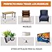 Hynec Almohadillas de Fieltro Adhesivo Premium para Muebles (8 Piezas Grandes) Protector...