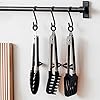 Kitchen Tongs, 9 Inch Tongs for Cooking with Silicone Tips, Food Grade Small Silicone Tong, Mini Serving Tongs for Nonstick Pans, BBQ, Salad, Set of 3, Black