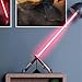 Gavigain Lightsaber Stand,Desktop Lightsaber Stand Lightsaber Holder Light Saber Display Rack Suitable for Swords Light Saber (Black)