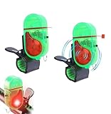 Hizoncore Fishing Bite Alarm, Electronic Fishing Alarms with LED Light, Sensitive Sound Alert for Night Fishing, Waterproof Fish Bite Indicator for Fishing Rods, Ice Fishing (2PCS)