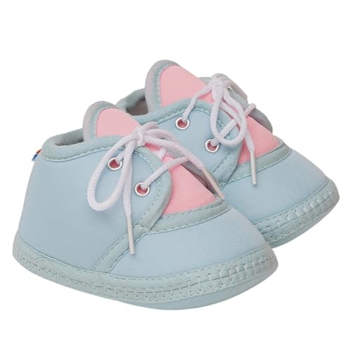 Image of Neska Moda 6 To 12 Months Baby Boys & Baby Girls Cute Soft Cotton Pre-Walker Lace Booties-BT4713