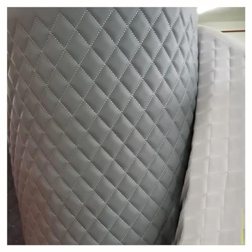 Tissu simili cuir gris 1.6x4m pour réparer des chaises et banquettes