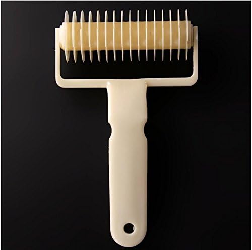 Grandey Small Size Baking Tool Cookie Pie Pizza Bread Pastry Lattice Roller Cutter Plastic Kitchen Baking Dough Cookie Pie Pizza Pastry Lattice Roller Cutter Craft Tool (Large)