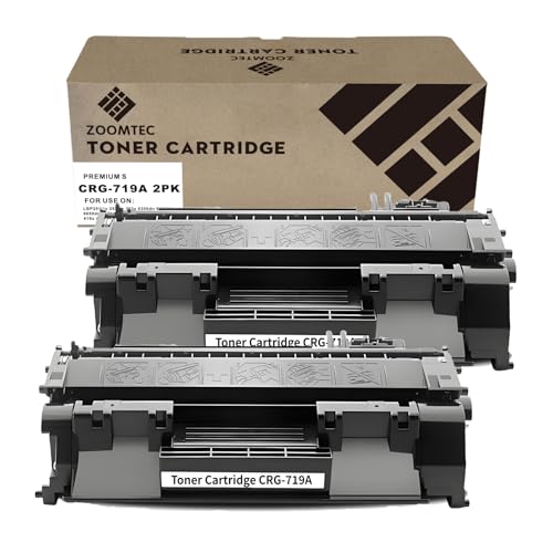 Toner CRG-719A de Remplacement pour Canon MF6180dw Évite les Pannes d'Encre Pack de 2