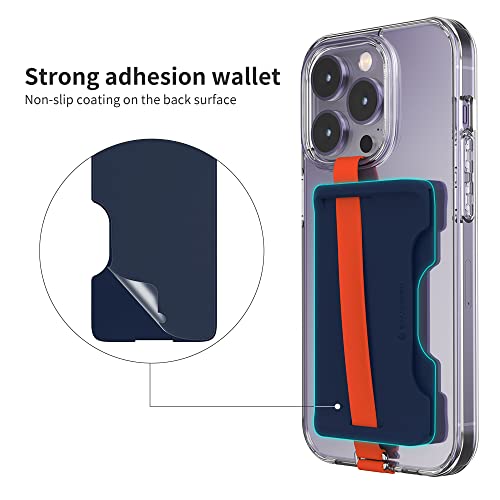 Sinjimoru All-In-One Phone Wallet With Finger Strap, Phone Grip For Iphone Samsung Galaxy And Android Cell Phones - Id Credit Card Wallet Sleeve For Phone Cases. Sinji Loop Wallet Ivory 230 #TOP3