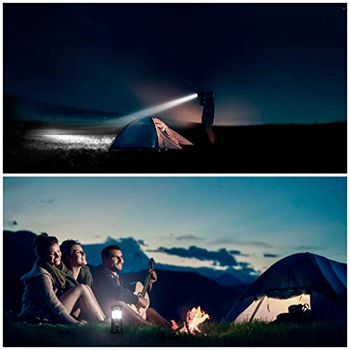 Fulighture Pack of 2 Camping Lanterns Solar Rechargeable LED Lamp IP66 Waterproof - Image 7