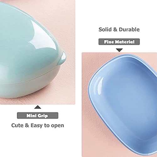 INSPUTOL 2 Pcs Travel Soap Case, Plastic Soap Box Travel Soap Dish with Lid Container Soap Dish Portable Soap Holder Leakproof for Travel Hiking Family Shower Bathroom School Gym (pink)