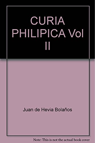 Portada de Curia phikopica vol ii
