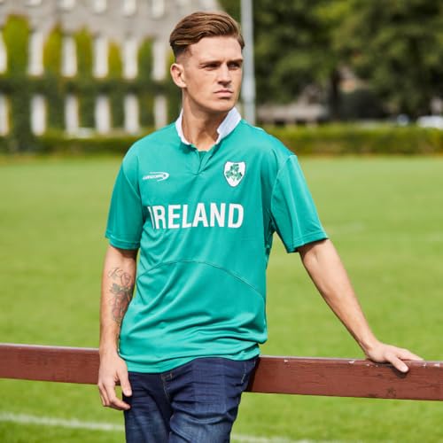 Lansdowne Green Ireland Shamrock Performance Rugby Shirt (X Large)2