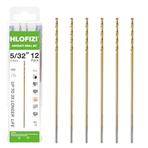 Hlofizi 3FLAT Flugzeugbohrer 5/32 Zoll 6 Stück