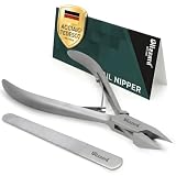 Blizzard Tronchese Unghie Piedi Professionale per Unghie Incarnite e Spesse - Tagliaunghie Podologia in Acciaio Inox - Per Anziani e Uomo - Set Pedicure con Lima - 13cm Taglio Retto