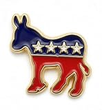 Wholesale Bulk 20 Pack of Democratic Party Donkey Lapel or Apparel Pin - Perfect for Conventions, Party Rallies, Organizational Meetings and More