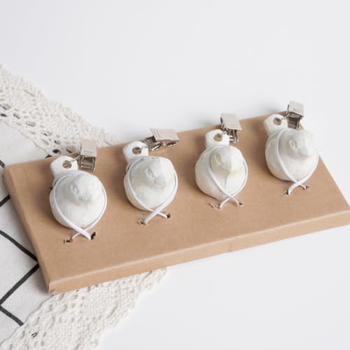 Notakia Set of 4 Cast Iron Heavy Tablecloth Weights for Outdoor Tables,Table Cloth Weights Clip On,Weights for Curtains, Flag Weights for Wind
