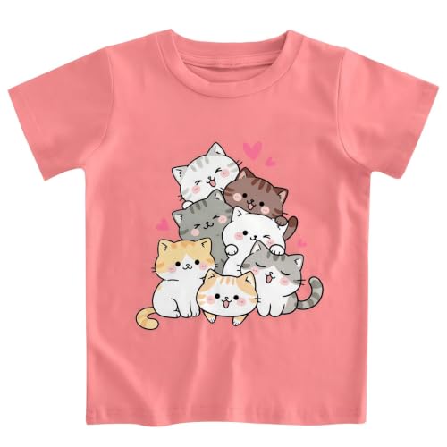 Image of Toddler Girls T-Shirt Short Sleeve Cartoon Graphic Tee 2-6T