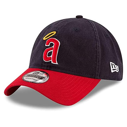 California Angels New Era Cooperstown Collection Core Classic Replica 9TWENTY Adjustable Hat Navy/Red