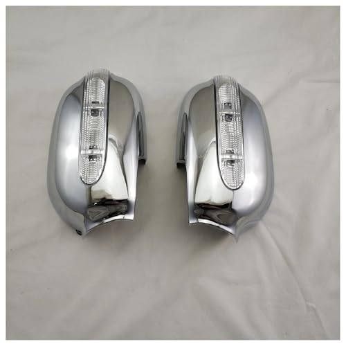 AZAXCQ YOYO 2pcs Car Accessories Compatible with 1996-1999 Compatible with Toyota Corolla ae110 ae111 ae112 Chrome Plated Rear Door Mirror Cover with LED - Thumbnail 4