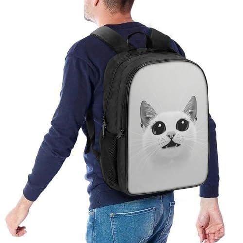 Mochila infantil 3D de Gato Americano para guardería y niños de preescolar 5