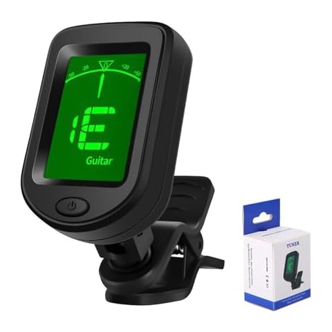 Ruamny Digital Guitar Tuner with LCD Display Cover